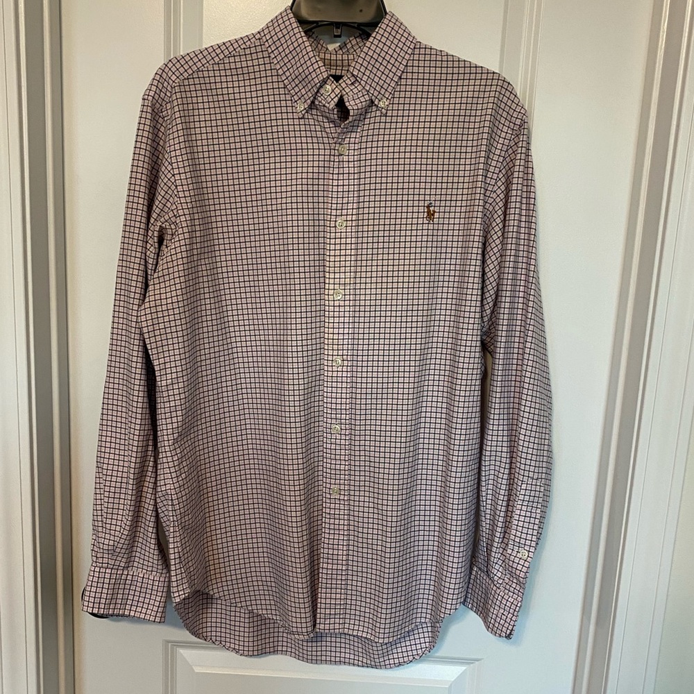 RL Classic Fit Plaid Button Down Sz M